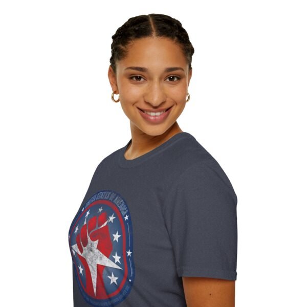 USA STAR FIST | Unisex Softstyle T-Shirt - Image 519
