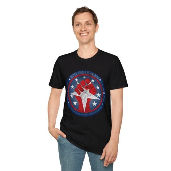 USA STAR FIST | Unisex Softstyle T-Shirt - Image 7