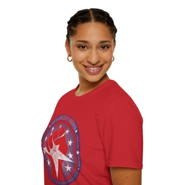 USA STAR FIST | Unisex Softstyle T-Shirt - Image 531