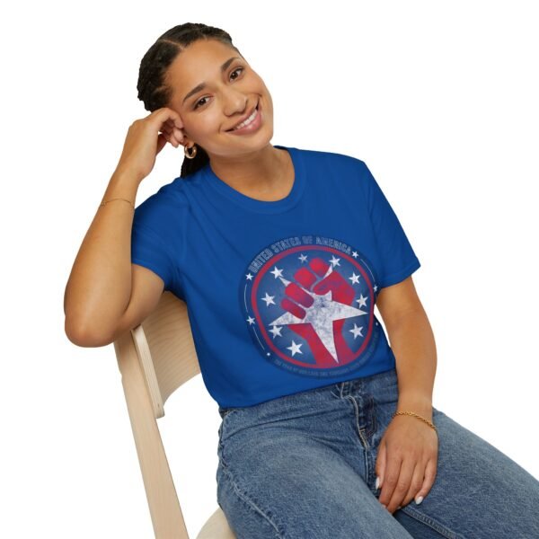 USA STAR FIST | Unisex Softstyle T-Shirt - Image 496