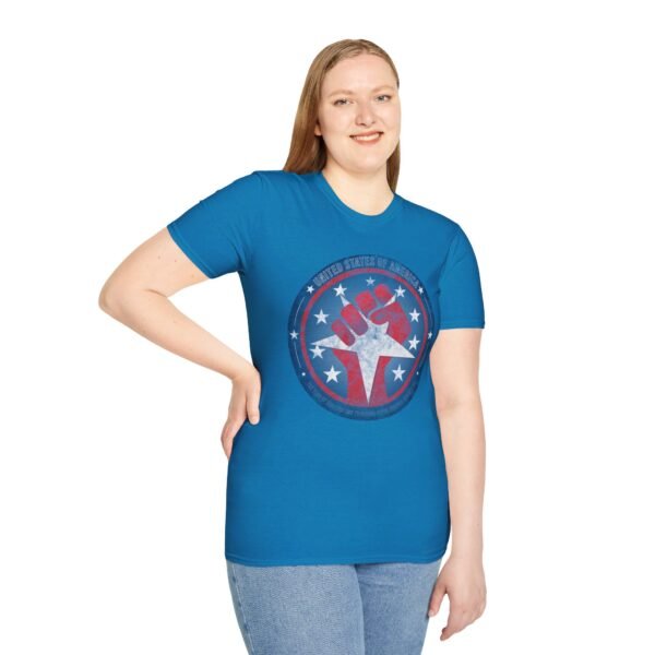 USA STAR FIST | Unisex Softstyle T-Shirt - Image 349