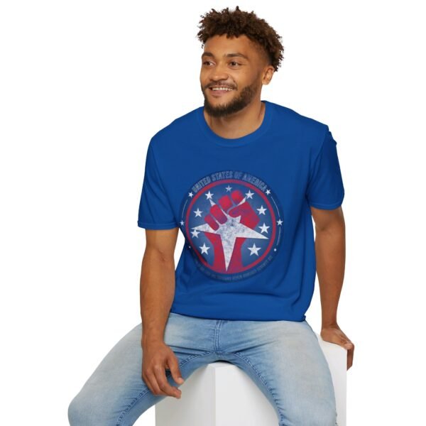USA STAR FIST | Unisex Softstyle T-Shirt - Image 498