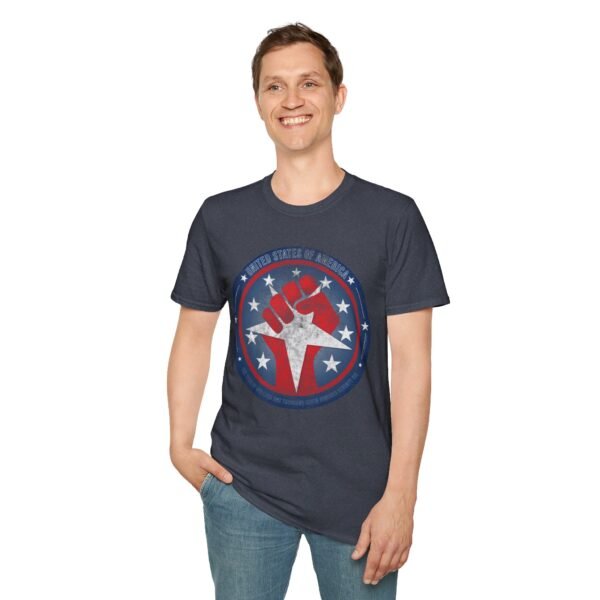 USA STAR FIST | Unisex Softstyle T-Shirt - Image 399