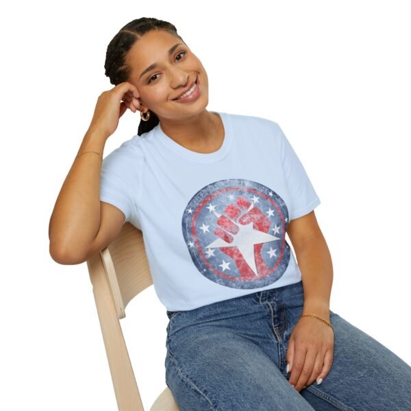 USA STAR FIST | Unisex Softstyle T-Shirt - Image 82