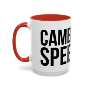 CAMERA SPEED | Accent Coffee Mug (11, 15oz) swagandstuff.com All Swag