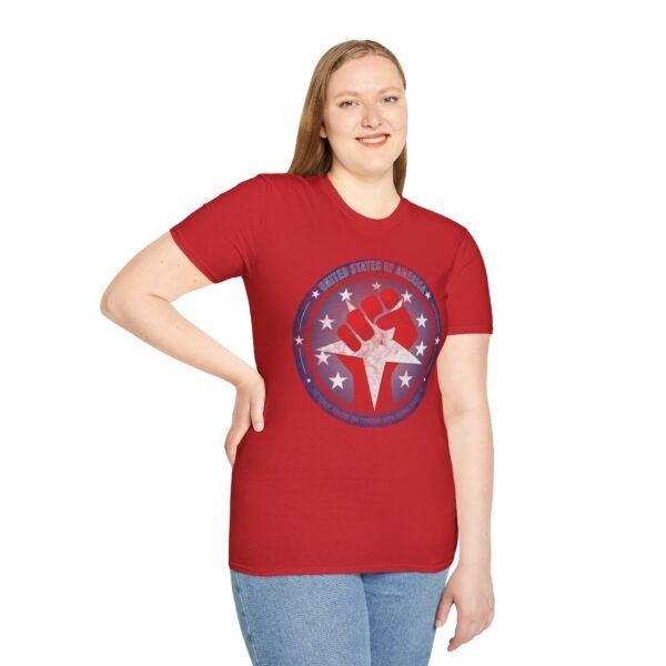 USA STAR FIST | Unisex Softstyle T-Shirt - Image 527
