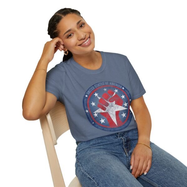 USA STAR FIST | Unisex Softstyle T-Shirt - Image 106