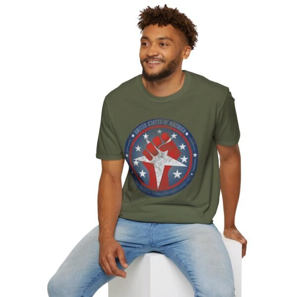 USA STAR FIST | Unisex Softstyle T-Shirt - Image 60