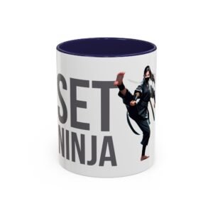 SET NINJA GIRL | Accent Coffee Mug (11, 15oz) swagandstuff.com All Swag