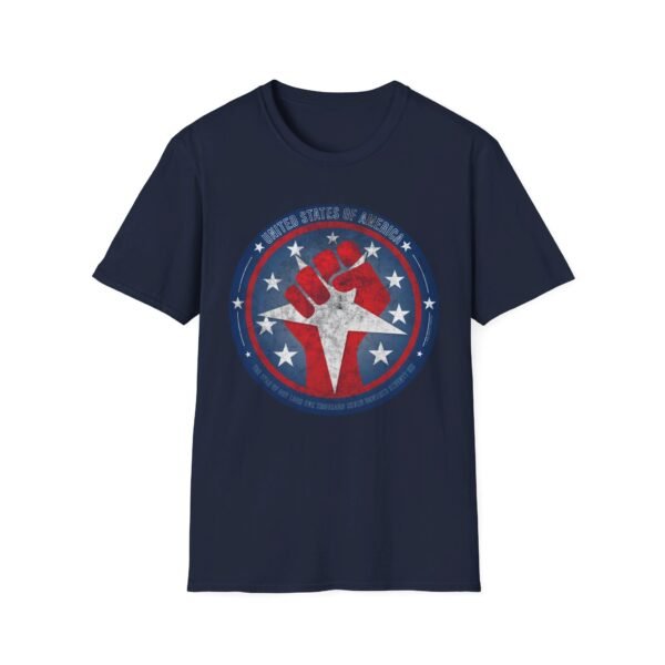 USA STAR FIST | Unisex Softstyle T-Shirt - Image 499