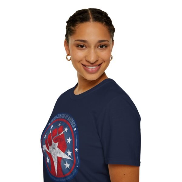 USA STAR FIST | Unisex Softstyle T-Shirt - Image 389