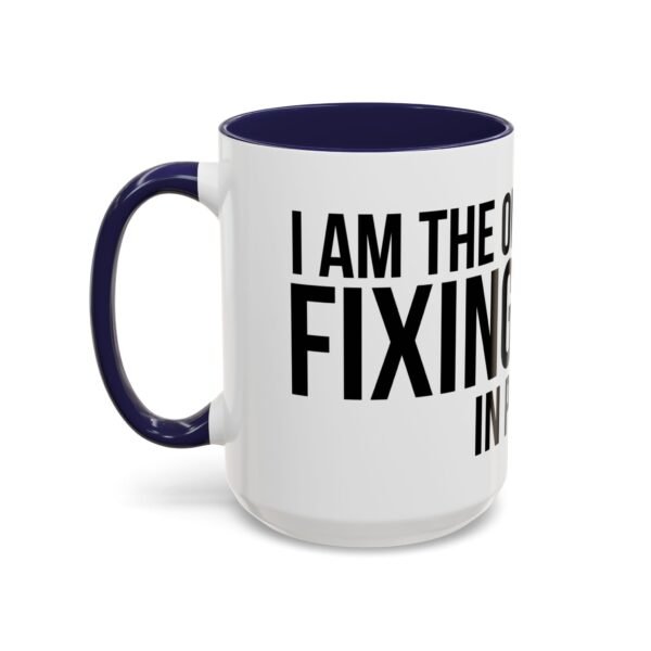 I'M THE ONE FIXING IT IN POST | Accent Coffee Mug (11, 15oz) - Image 4