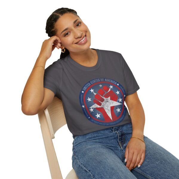 USA STAR FIST | Unisex Softstyle T-Shirt - Image 249