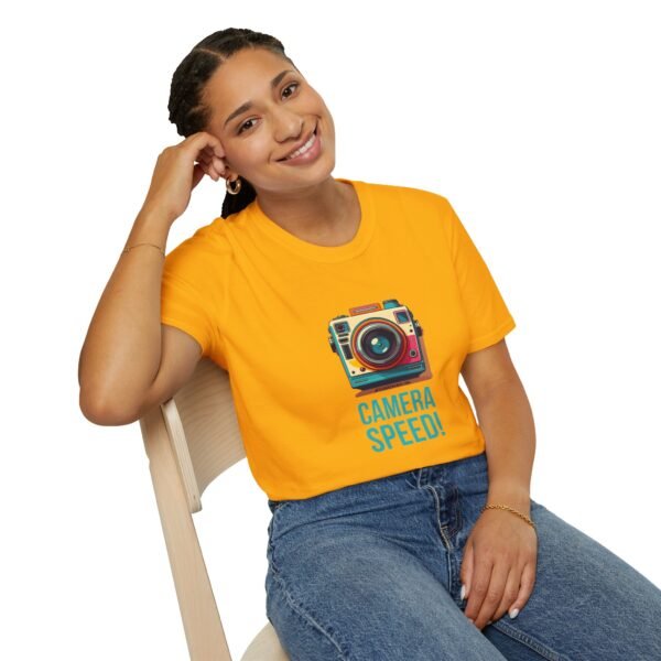 CAMERA SPEED! | Retro |  Unisex Softstyle T-Shirt - Image 70