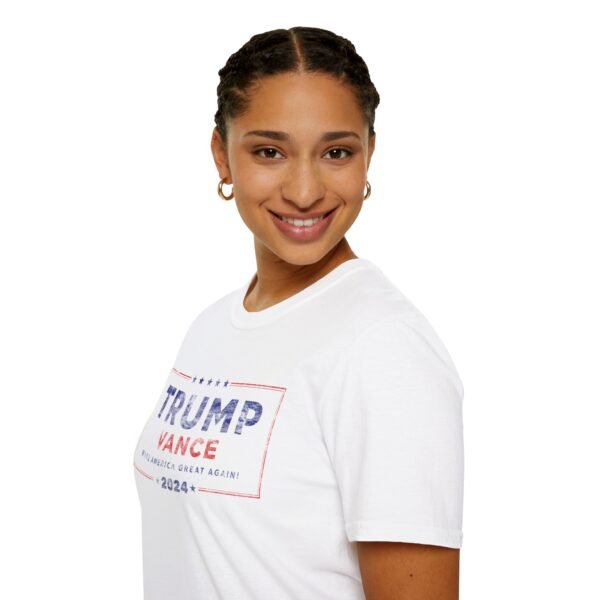 TRUMP VANCE 2024 DISTRESSED | Unisex Softstyle T-Shirt - Image 9