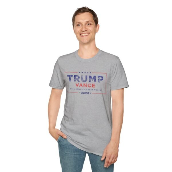 TRUMP VANCE 2024 DISTRESSED | Unisex Softstyle T-Shirt - Image 43