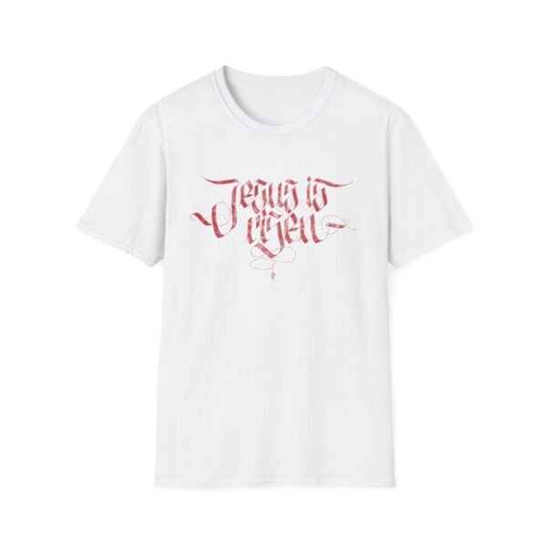 JESUS IS RISEN BLACKLETTER | Unisex Softstyle T-Shirt - Image 13