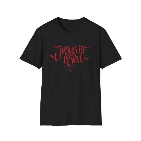 JESUS IS RISEN BLACKLETTER | Unisex Softstyle T-Shirt - Image 37