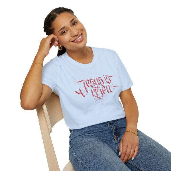 JESUS IS RISEN BLACKLETTER | Unisex Softstyle T-Shirt - Image 82