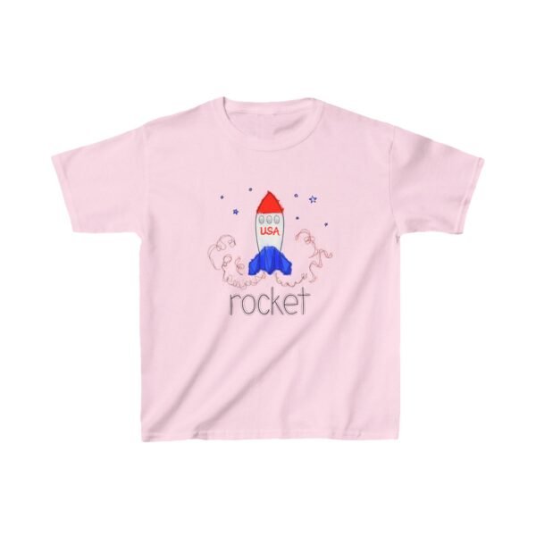 ROCKET SCRIBBLE | Kids Heavy Cotton™ Tee - Image 9