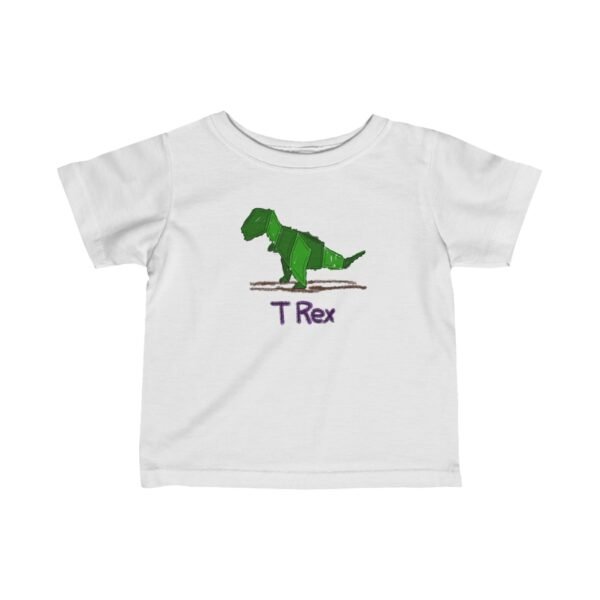 T REX SCRIBBLE | Infant Fine Jersey Tee - Image 4