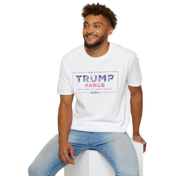 TRUMP VANCE 2024 DISTRESSED | Unisex Softstyle T-Shirt - Image 12