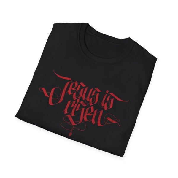 JESUS IS RISEN BLACKLETTER | Unisex Softstyle T-Shirt - Image 40