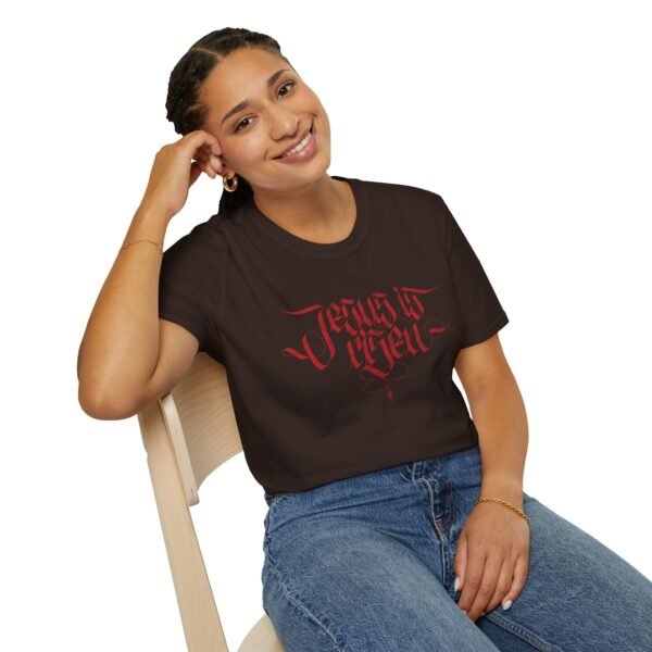 JESUS IS RISEN BLACKLETTER | Unisex Softstyle T-Shirt - Image 70