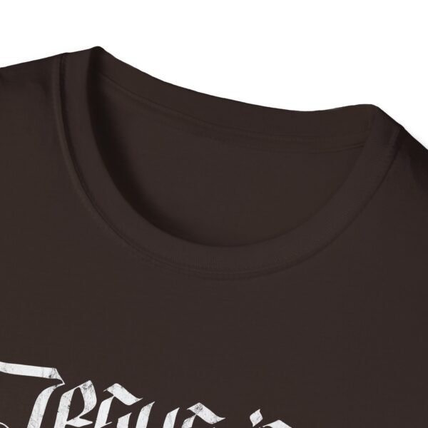 JESUS IS RISEN BLACKLETTER | WHITE LETTER | Unisex Softstyle T-Shirt - Image 39