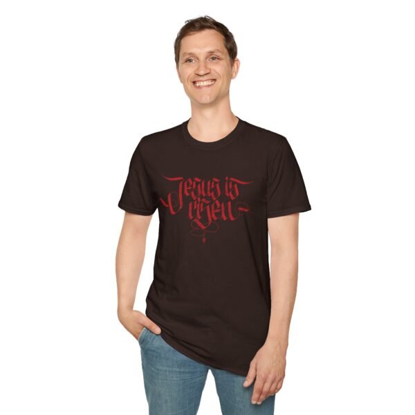 JESUS IS RISEN BLACKLETTER | Unisex Softstyle T-Shirt - Image 67