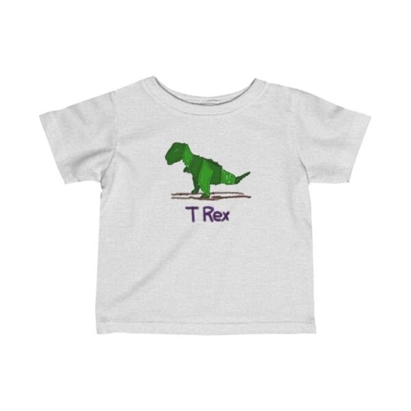 T REX SCRIBBLE | Infant Fine Jersey Tee - Image 7