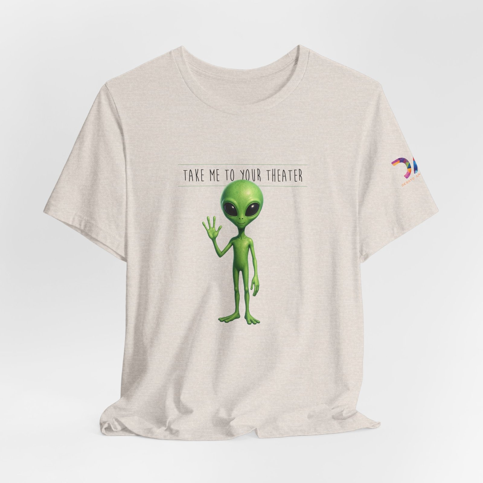 Alien Graphic Tee — “Take Me to Your Theater” Retro Sci‑Fi T‑Shirt swagandstuff.com All Swag Alien Graphic Tee — "Take Me to Your Theater" Retro Sci‑Fi T‑Shirt - Image 17