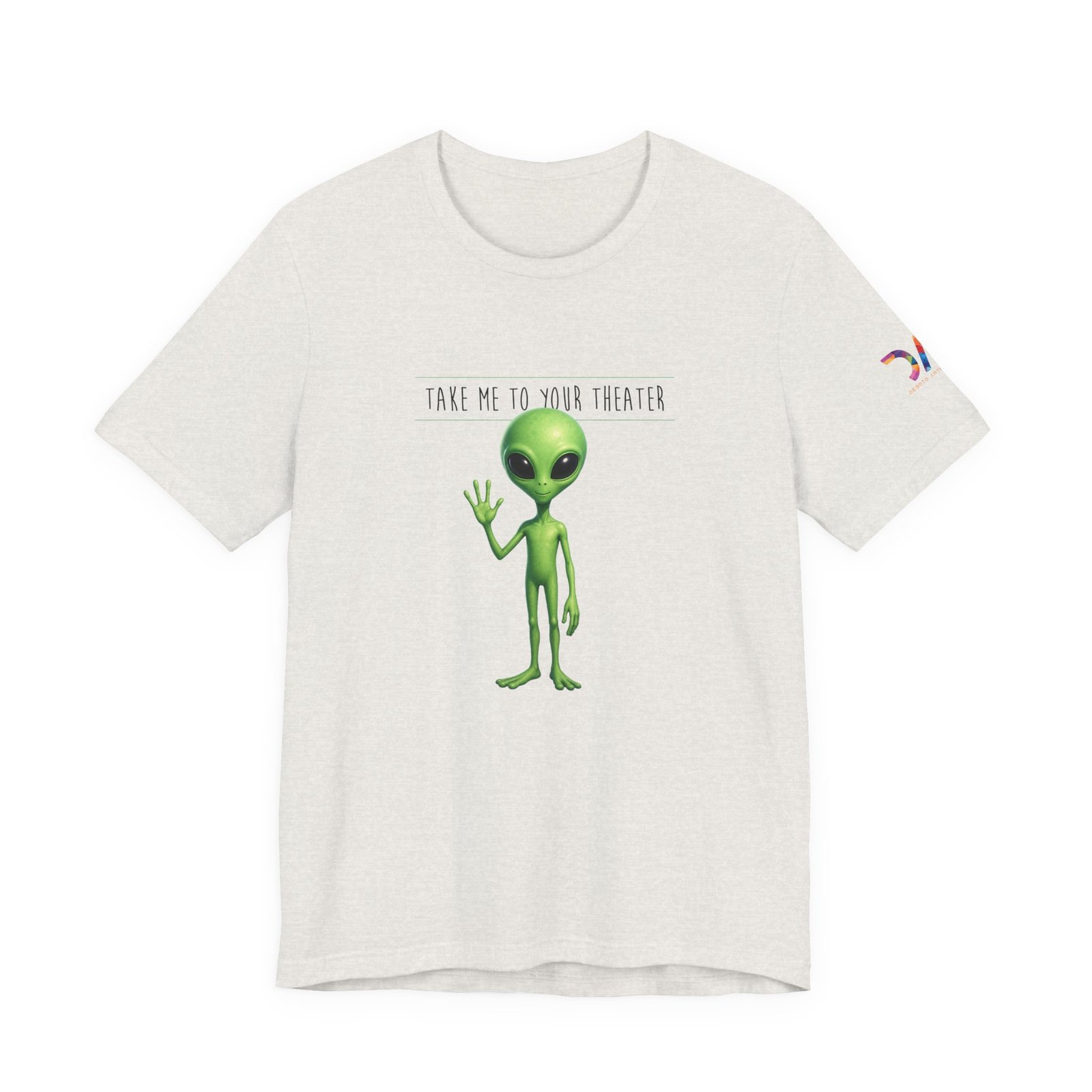 Alien Graphic Tee — “Take Me to Your Theater” Retro Sci‑Fi T‑Shirt swagandstuff.com All Swag Alien Graphic Tee — "Take Me to Your Theater" Retro Sci‑Fi T‑Shirt - Image 10