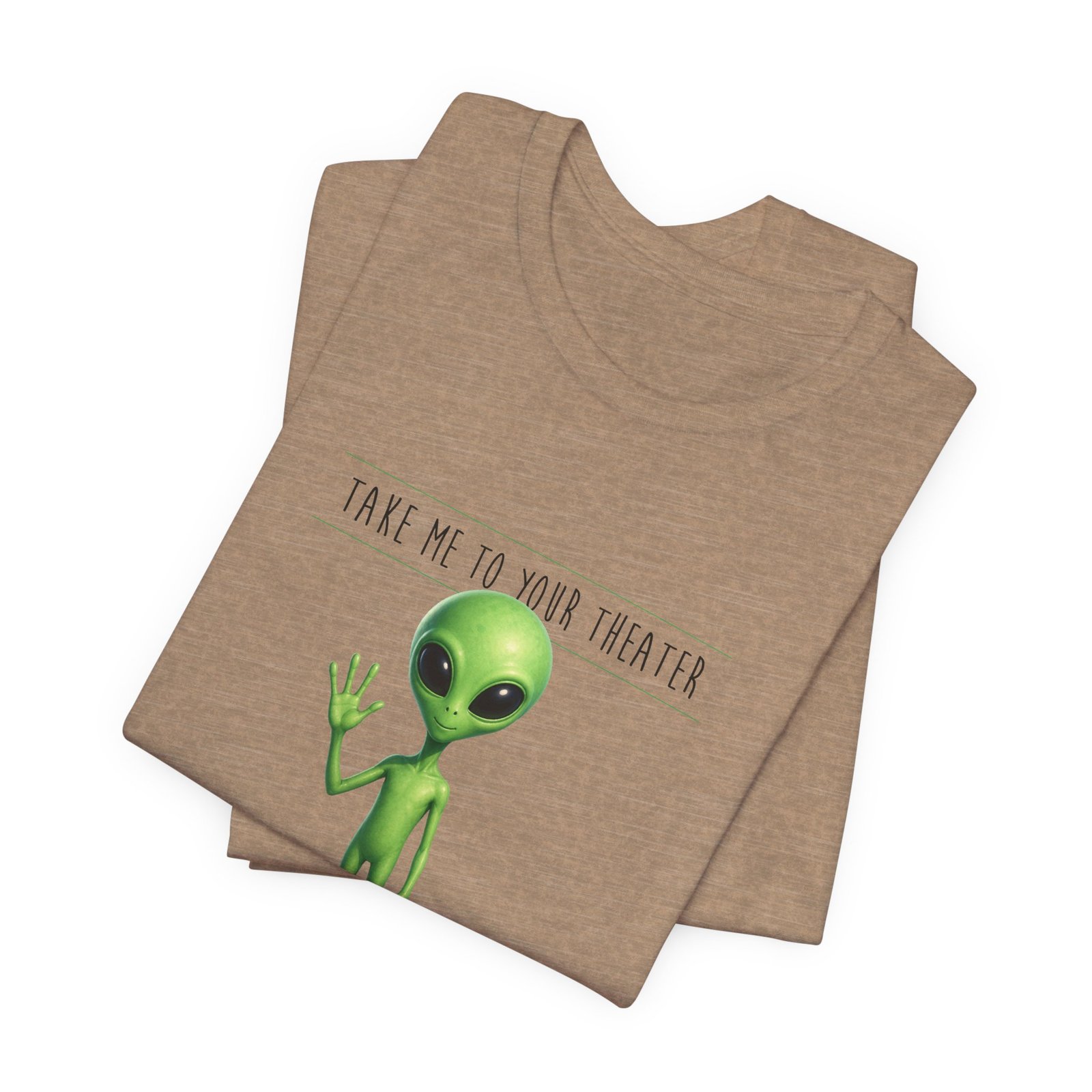 Alien Graphic Tee — “Take Me to Your Theater” Retro Sci‑Fi T‑Shirt swagandstuff.com All Swag Alien Graphic Tee — "Take Me to Your Theater" Retro Sci‑Fi T‑Shirt - Image 24
