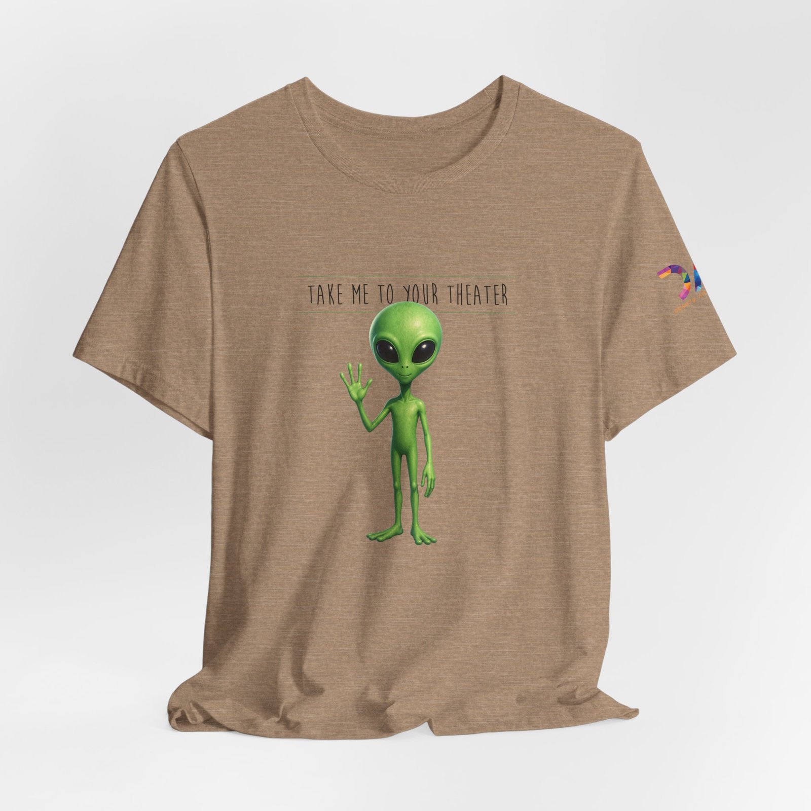 Alien Graphic Tee — “Take Me to Your Theater” Retro Sci‑Fi T‑Shirt swagandstuff.com All Swag Alien Graphic Tee — "Take Me to Your Theater" Retro Sci‑Fi T‑Shirt - Image 25
