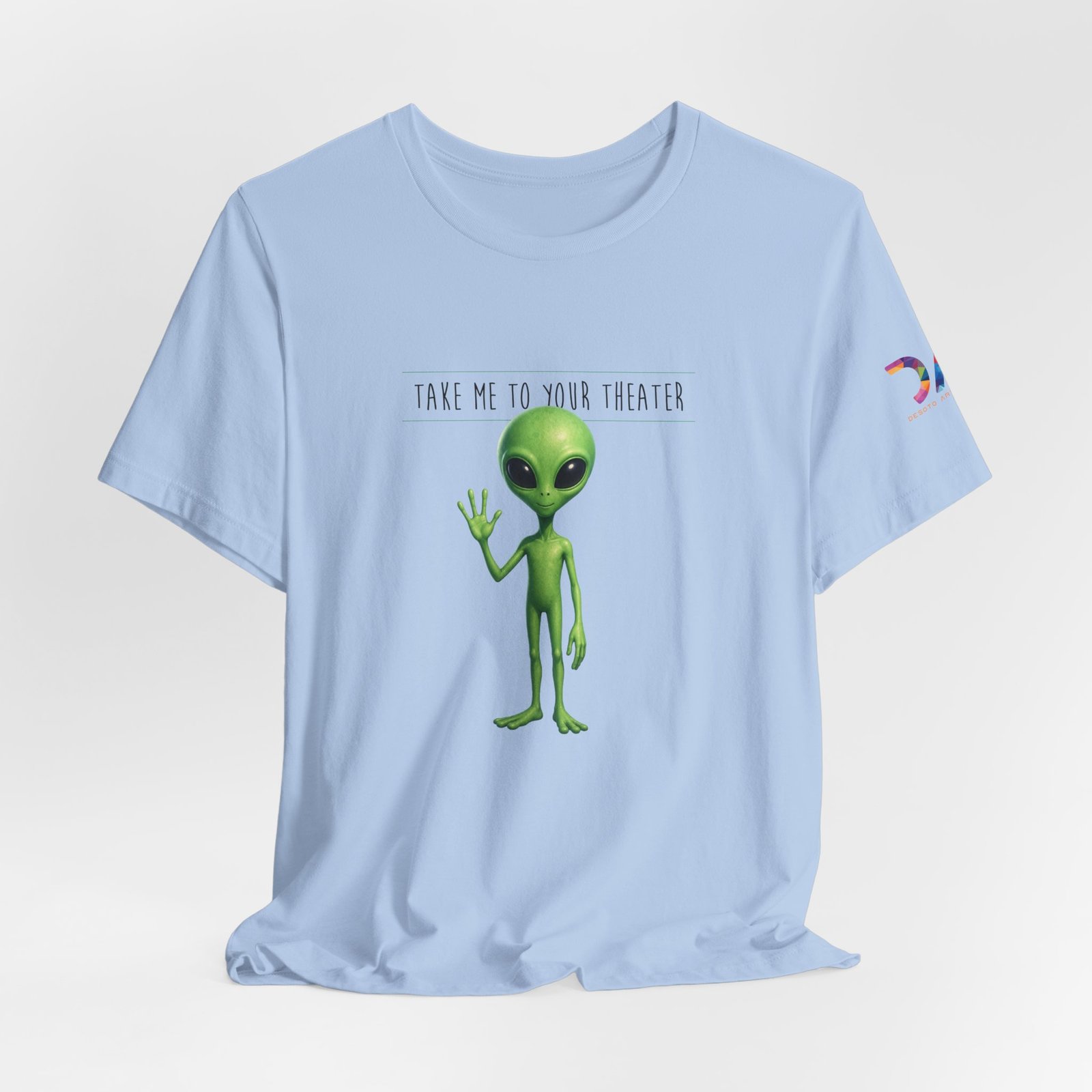 Alien Graphic Tee — “Take Me to Your Theater” Retro Sci‑Fi T‑Shirt swagandstuff.com All Swag Alien Graphic Tee — "Take Me to Your Theater" Retro Sci‑Fi T‑Shirt - Image 33
