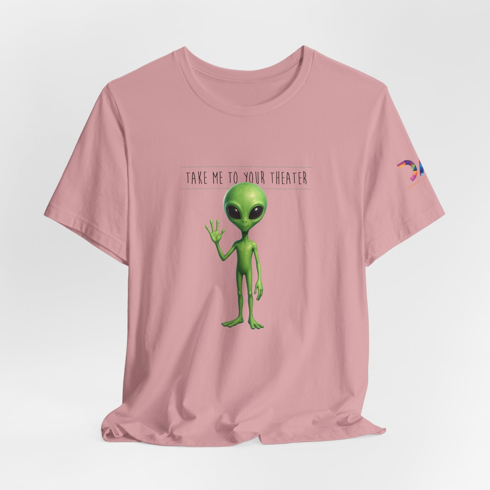 Alien Graphic Tee — “Take Me to Your Theater” Retro Sci‑Fi T‑Shirt swagandstuff.com All Swag Alien Graphic Tee — "Take Me to Your Theater" Retro Sci‑Fi T‑Shirt - Image 37