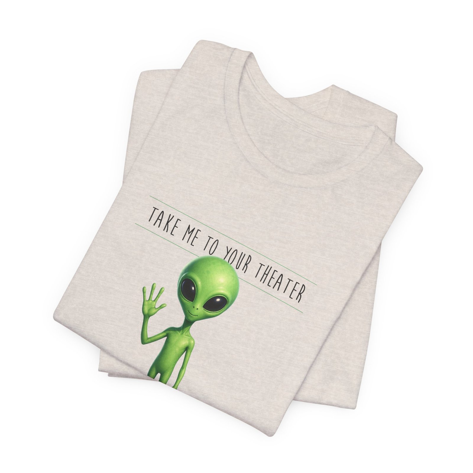 Alien Graphic Tee — “Take Me to Your Theater” Retro Sci‑Fi T‑Shirt swagandstuff.com All Swag Alien Graphic Tee — "Take Me to Your Theater" Retro Sci‑Fi T‑Shirt - Image 16