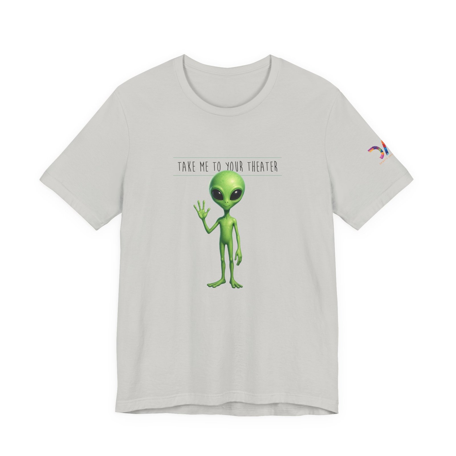 Alien Graphic Tee — “Take Me to Your Theater” Retro Sci‑Fi T‑Shirt swagandstuff.com All Swag Alien Graphic Tee — "Take Me to Your Theater" Retro Sci‑Fi T‑Shirt - Image 18